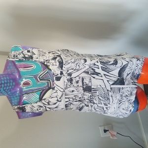 Alexander McQueen Mc Q, black and white marvel tank top, medium